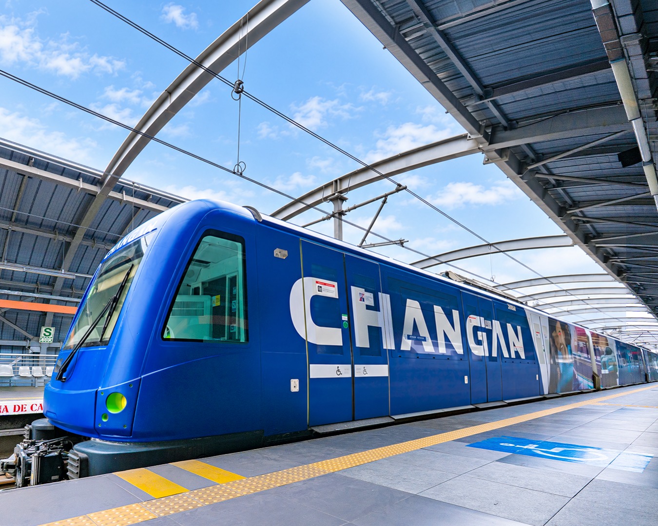 Changan interviene un tren de la Línea 1 del Metro de Lima